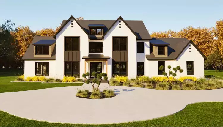 image of transitional house plan 12029