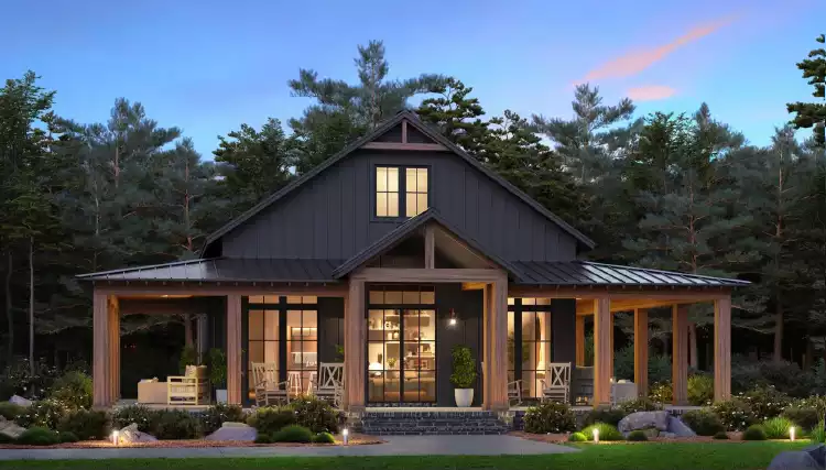 image of barndominium house plan 2833