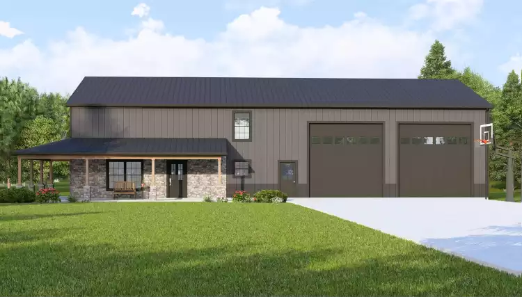 image of barndominium house plan 11865