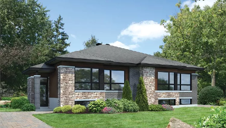 image of duplex house plan 9907