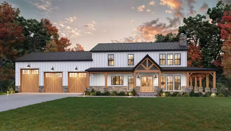 image of barndominium house plan 11895