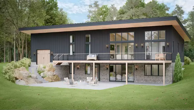 image of barndominium house plan 12209