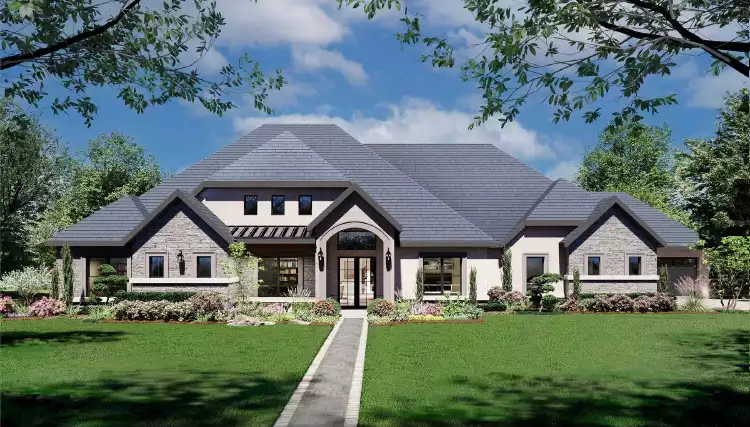 image of 4001 - 4500 square feet house plan 10392